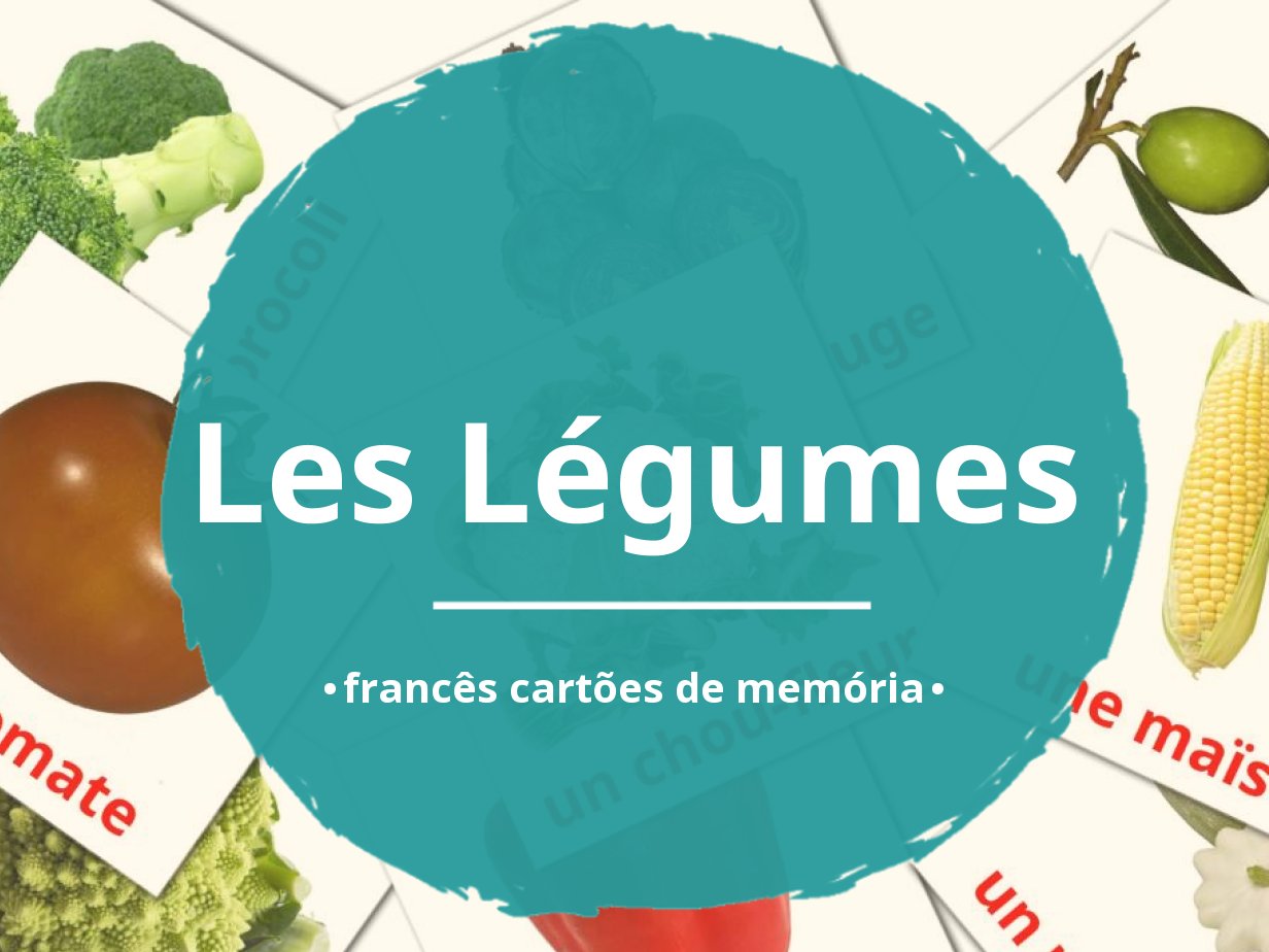 29 Cartões linguagem de Legumes GRÁTIS em 4 formatos PDF