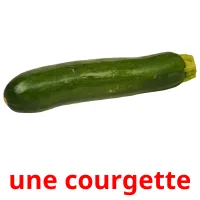 une courgette Tarjetas didacticas