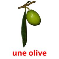 une olive cartes flash