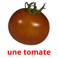 une tomate cartes flash