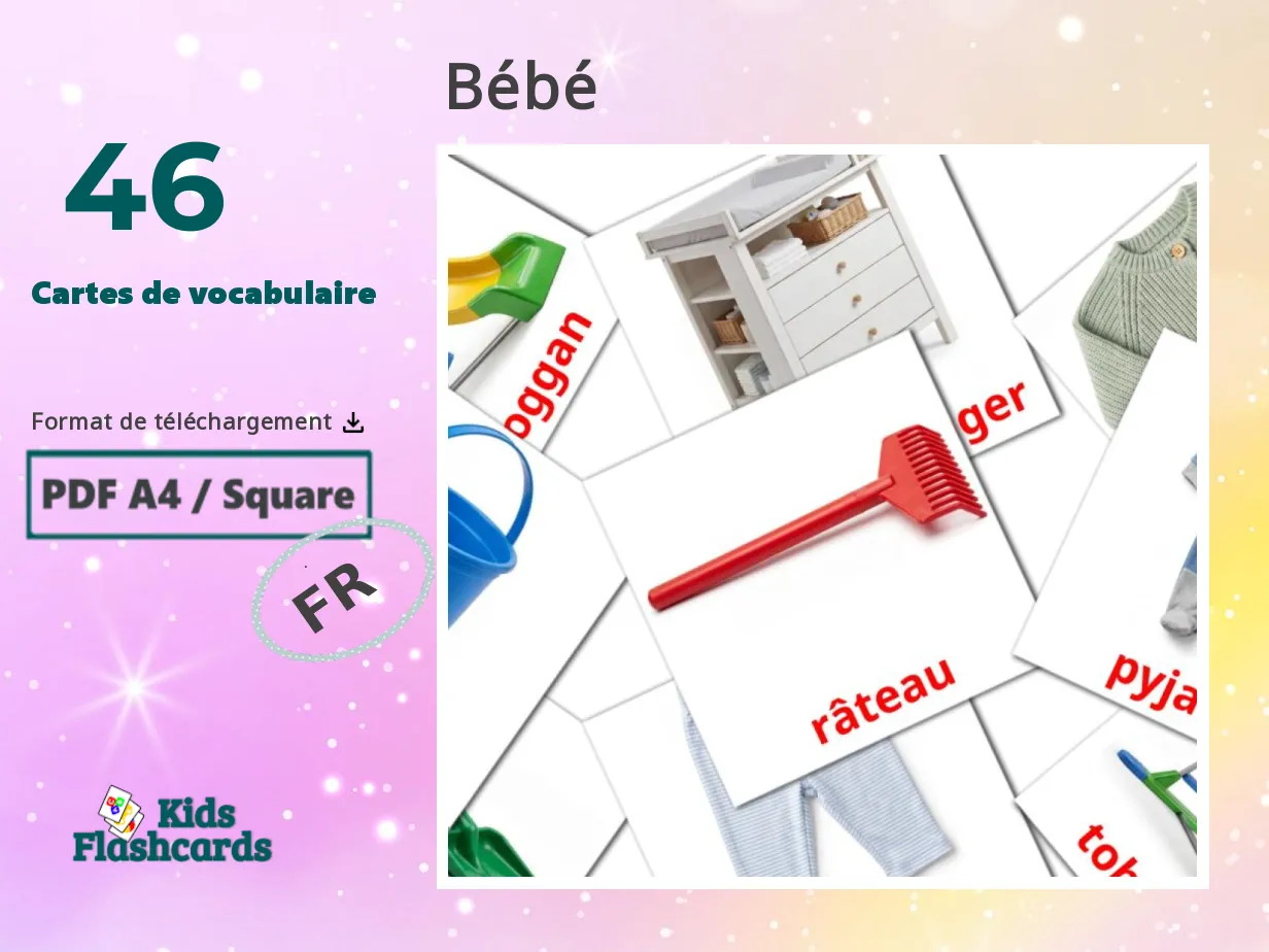 46 Cartes de vocabulaire Bébé GRATUITES à imprimer | PDF | Vocabulaire ...