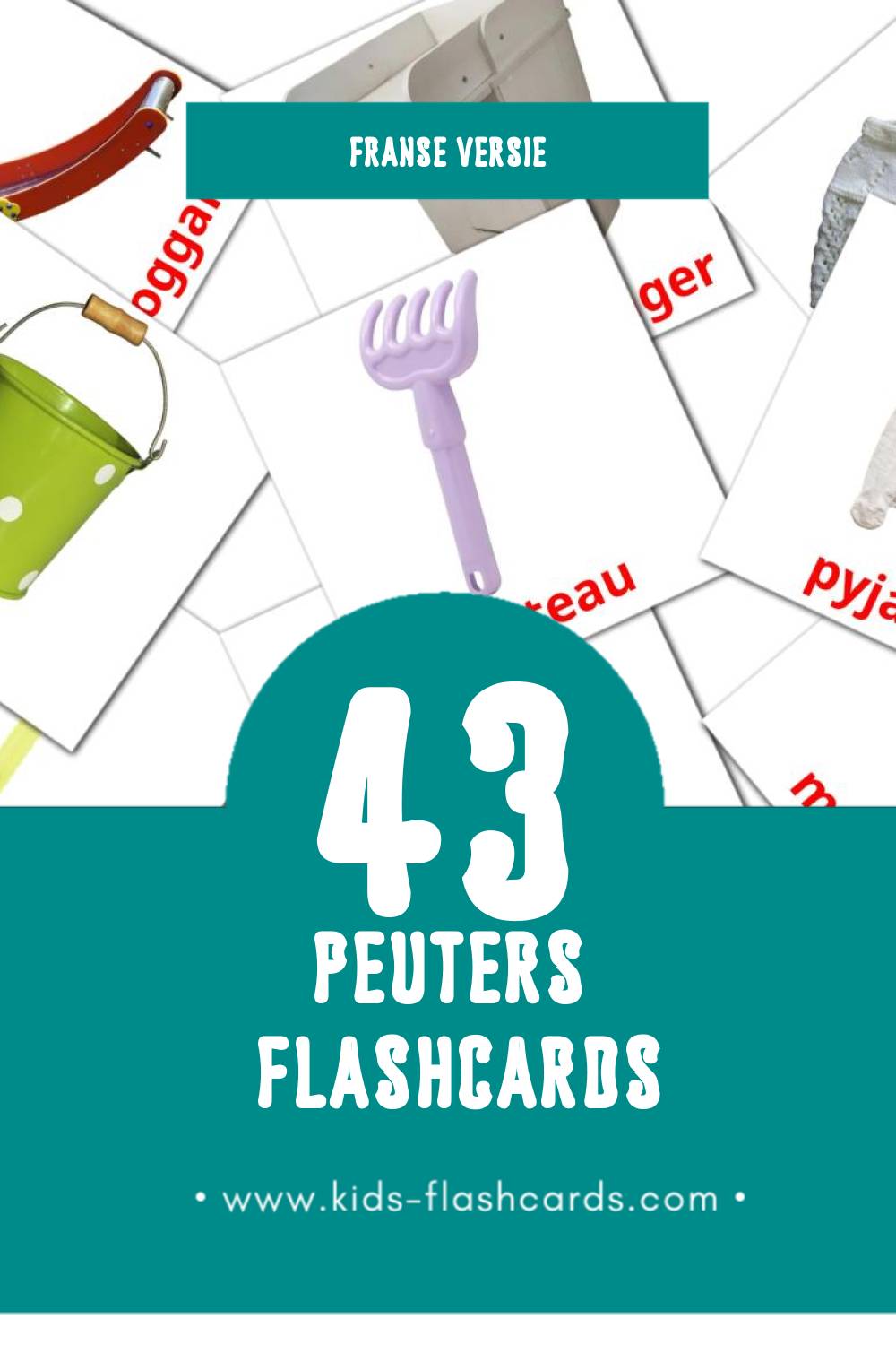 Visuele Bébé Flashcards voor Kleuters (43 kaarten in het Frans)