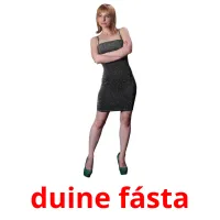 duine fásta picture flashcards