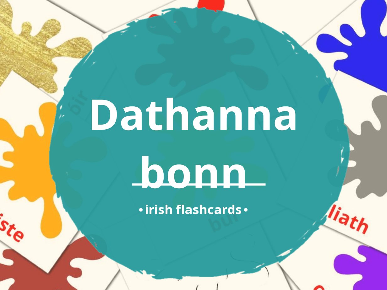 English Language Learn Colours Flashcards -  Ireland