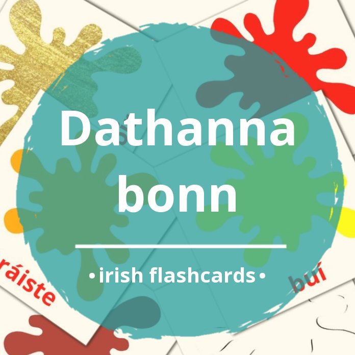 12 free base colors flashcards in irish pdf files urdu alphabets flash cards