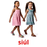 siúl Bildkarten für Kinder