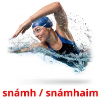 snámh / snámhaim Bildkarten für Kinder