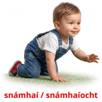 snámhaí / snámhaíocht Bildkarten für Kinder