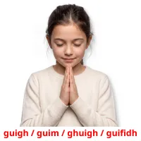 guigh / guim / ghuigh / guifidh Tarjetas didacticas