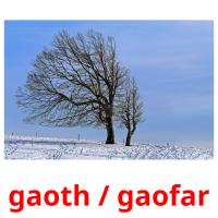 gaoth / gaofar Tarjetas didacticas