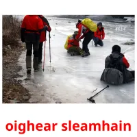 oighear sleamhain picture flashcards