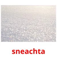 sneachta picture flashcards