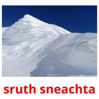 sruth sneachta picture flashcards