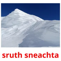 sruth sneachta picture flashcards