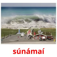 súnámaí picture flashcards