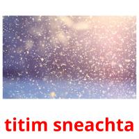 titim sneachta picture flashcards