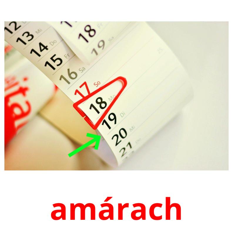 amárach picture flashcards