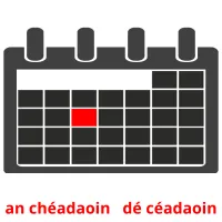 an chéadaoin   dé céadaoin picture flashcards