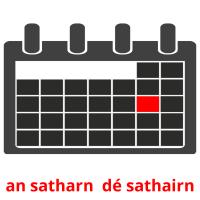 an satharn  dé sathairn Tarjetas didacticas