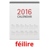 féilire picture flashcards