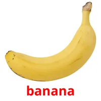 banana picture flashcards