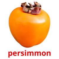 persimmon picture flashcards