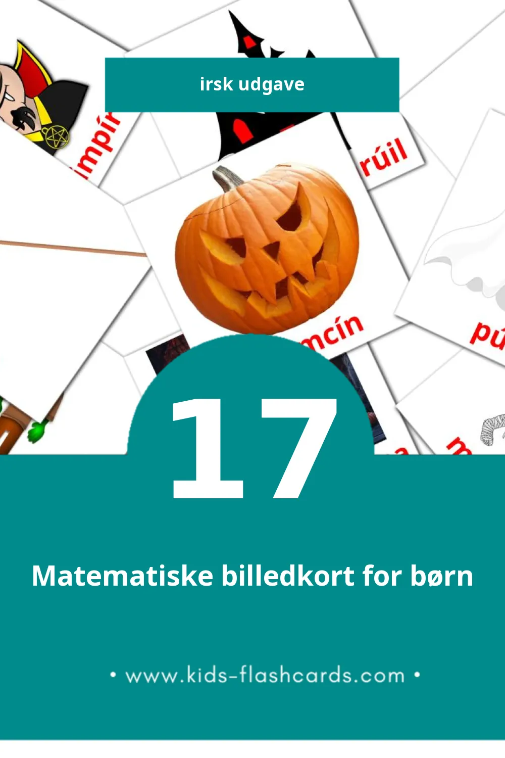 Schede visive sugli matemaatika per bambini (30 schede in Irländska)