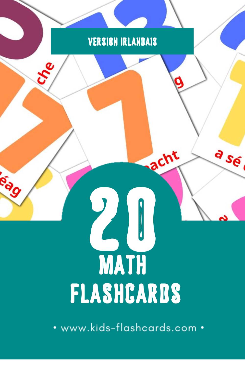 Flashcards Visual irishg pour les tout-petits (20 cartes en Irlandais)