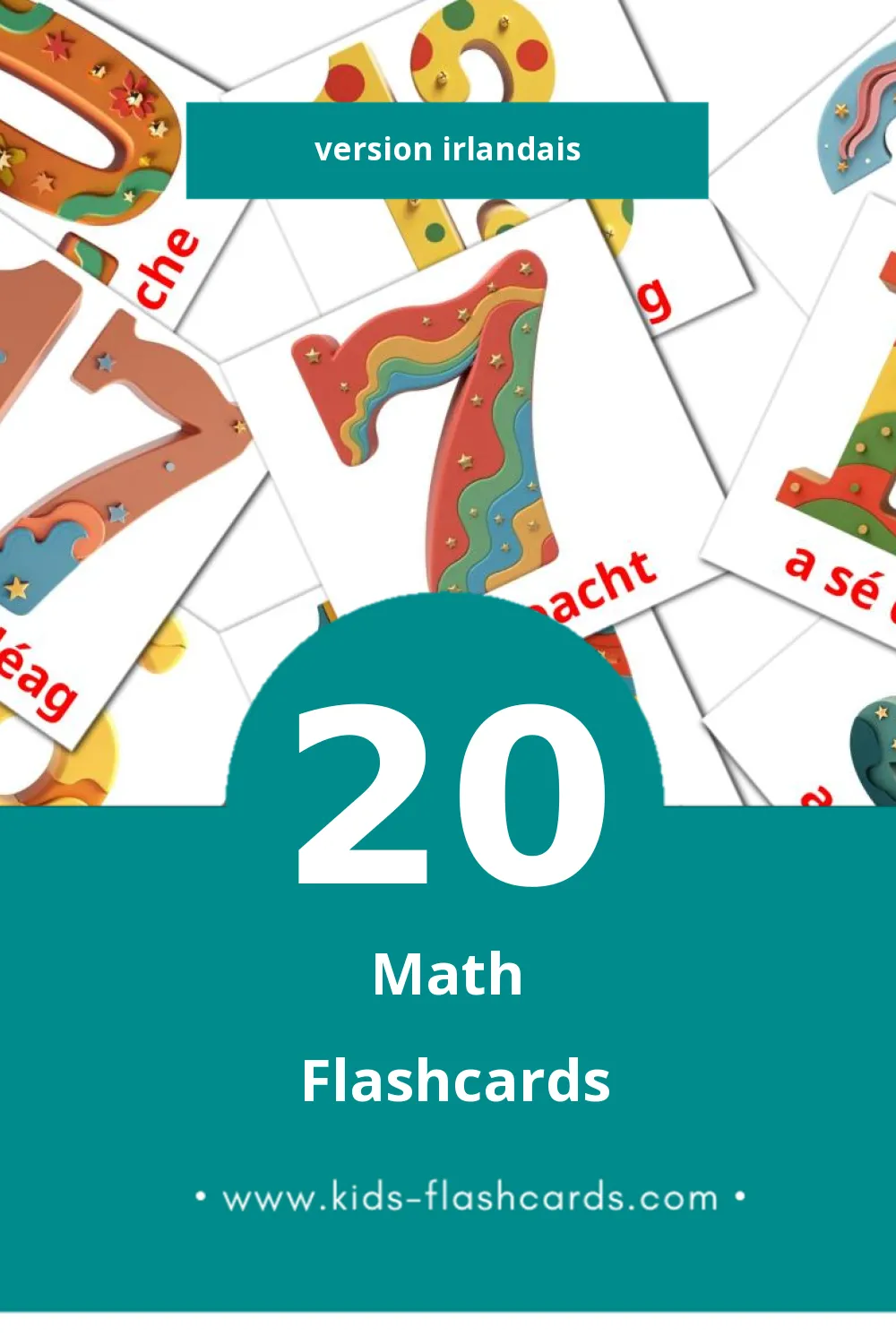 Flashcards Visual irishg pour les tout-petits (20 cartes en Irlandais)