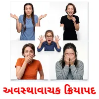 અવસ્થાવાચક ક્રિયાપદ cartões com imagens