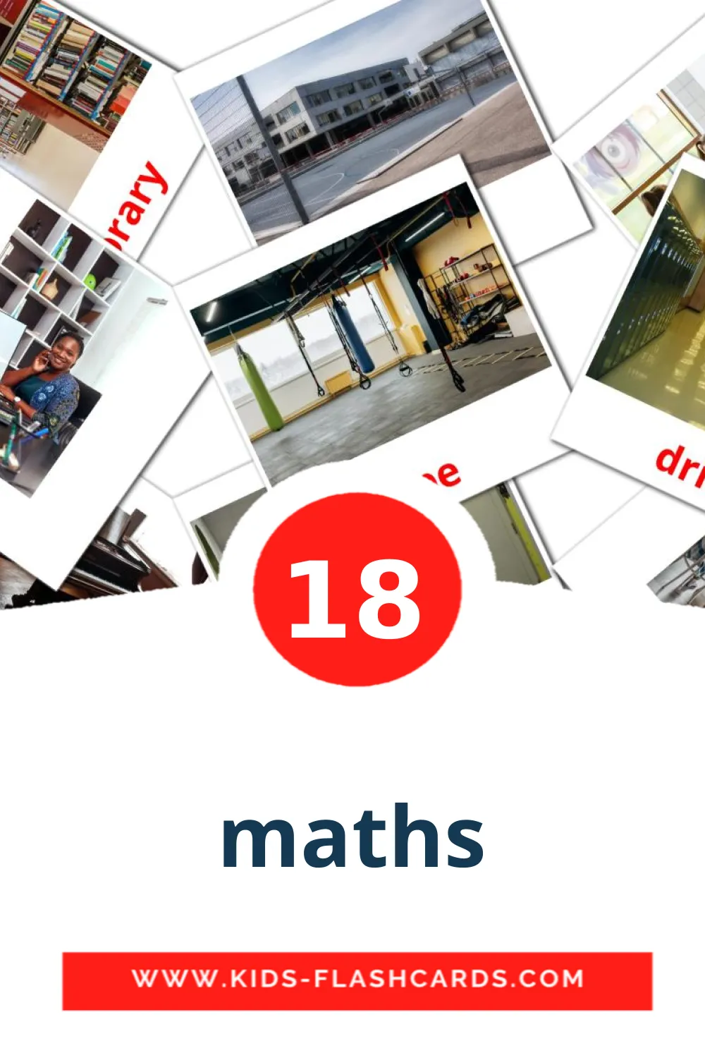 18 maths Bildkarten für den Kindergarten auf Gujarati