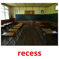 recess Bildkarten für Kinder