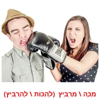 מַכֶּה \ מַרְבִּיץ  (לְהַכּוֹת \ לְהַרְבִּיץ) ansichtkaarten