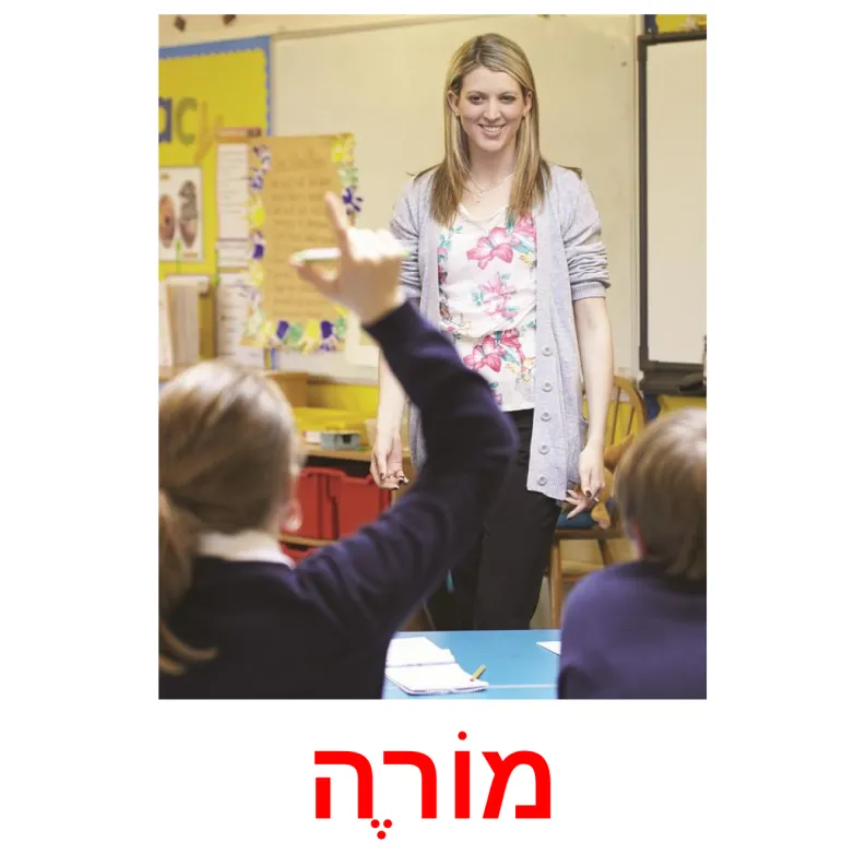 36 FREE Classroom objects Flashcards | PDF | Hebrew Words