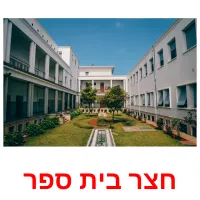 חצר בית ספר ansichtkaarten