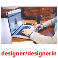 designer/designerin Tarjetas didacticas