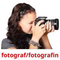 fotograf/fotografin Tarjetas didacticas