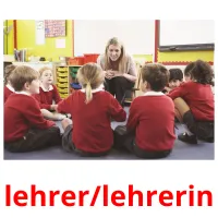 lehrer/lehrerin Tarjetas didacticas