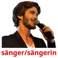 sänger/sängerin Tarjetas didacticas