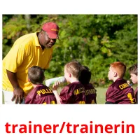 trainer/trainerin Tarjetas didacticas