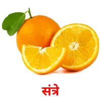 संत्रे picture flashcards