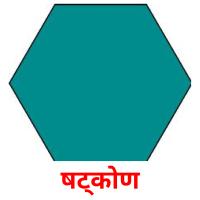 षट्कोण picture flashcards