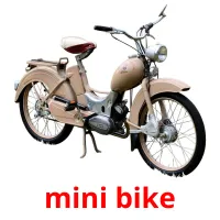 mini bike Bildkarteikarten