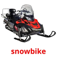 snowbike Bildkarteikarten