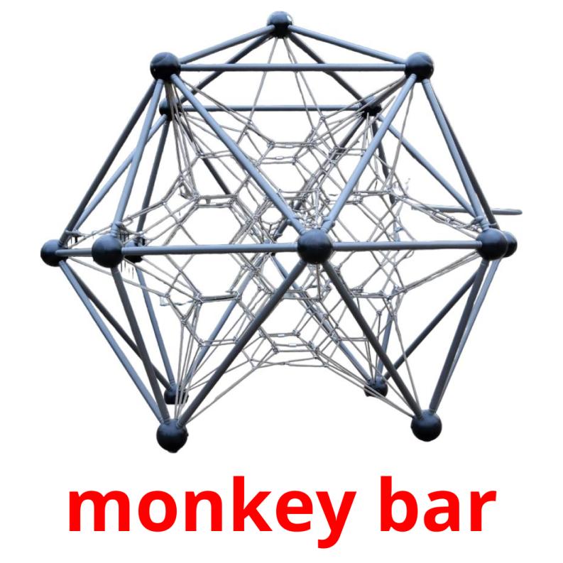 monkey bar cartões com imagens