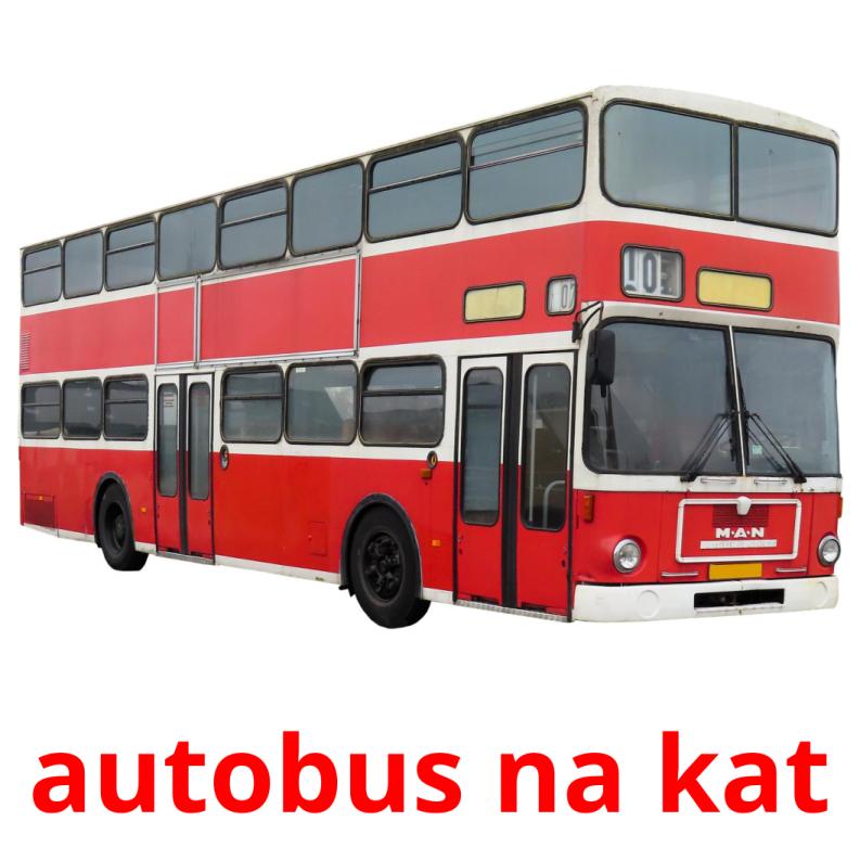 autobus na kat picture flashcards