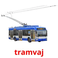 tramvaj Bildkarteikarten