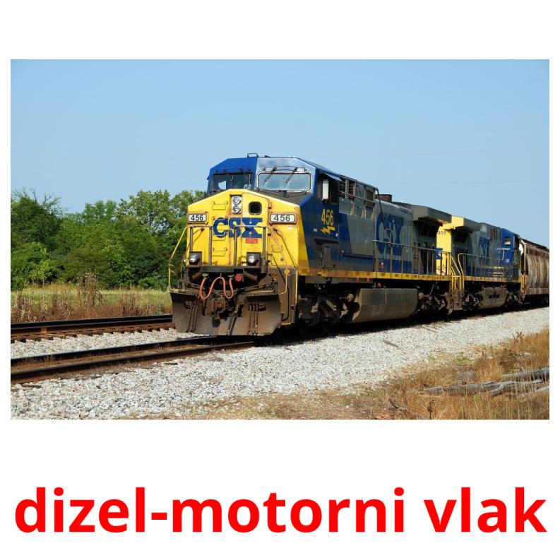 dizel-motorni vlak Tarjetas didacticas