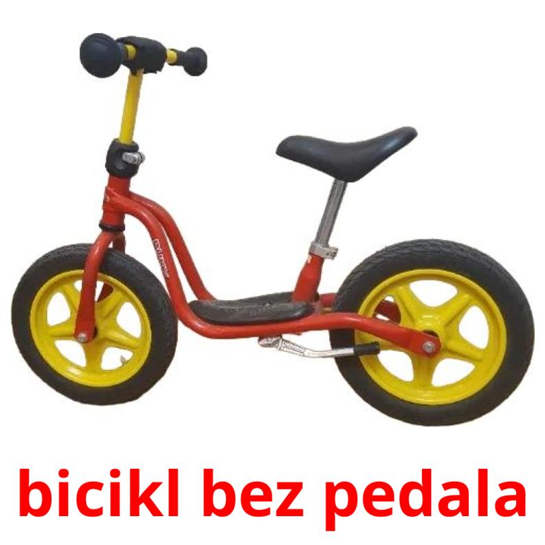 bicikl bez pedala Tarjetas didacticas
