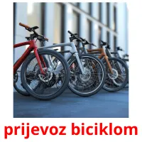 prijevoz biciklom Bildkarteikarten